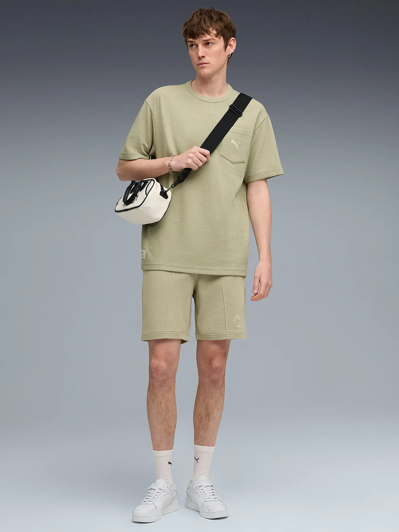 PUMA | Herren Short CLASS 8 Pintuck | hellgrün
